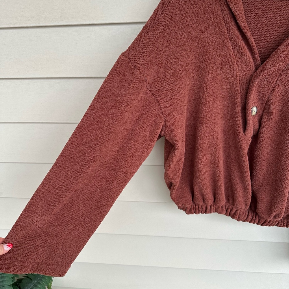 Free People Warm Brown Cardigan - Picture 4 of 6